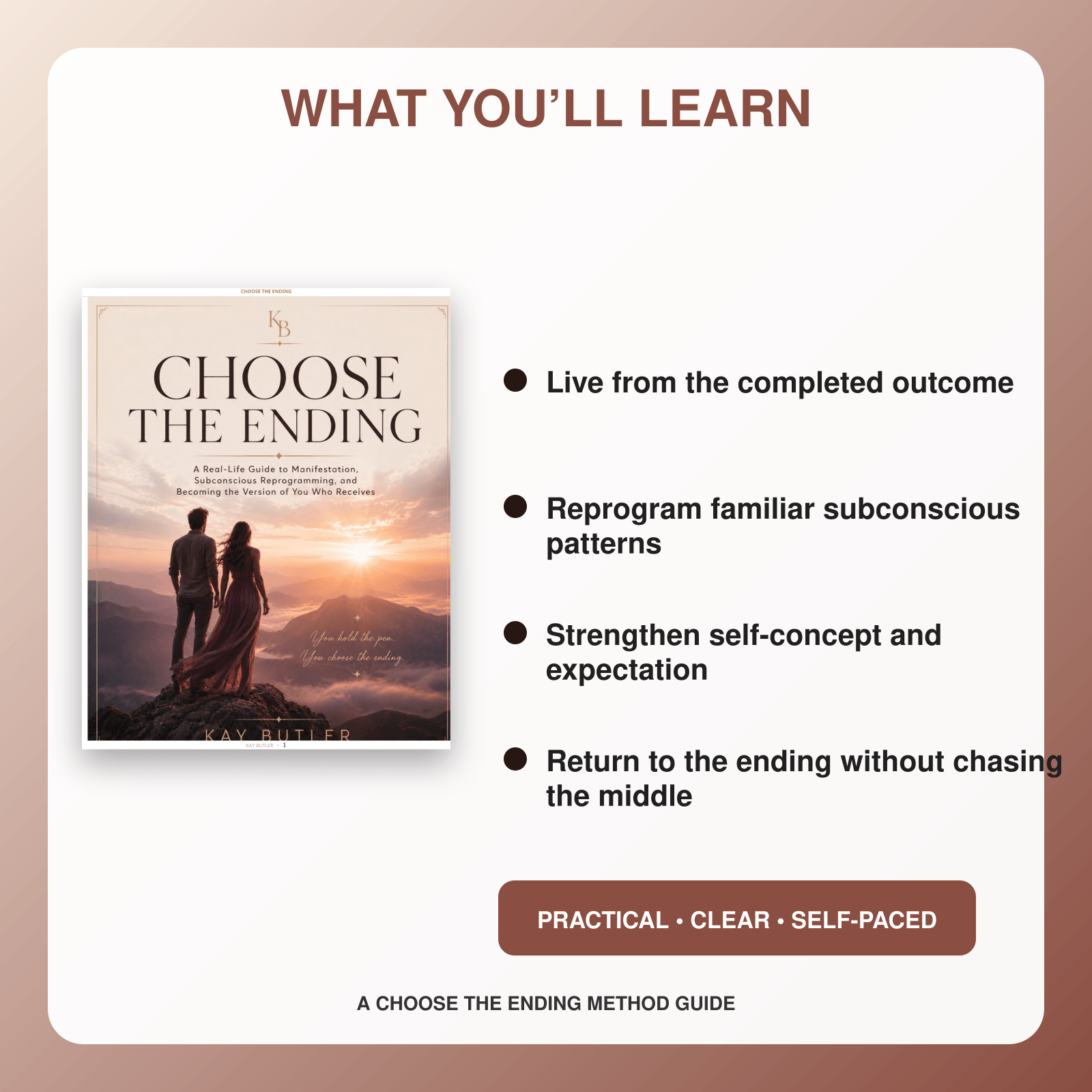 Choose the Ending by Kay Butler - what you will learn