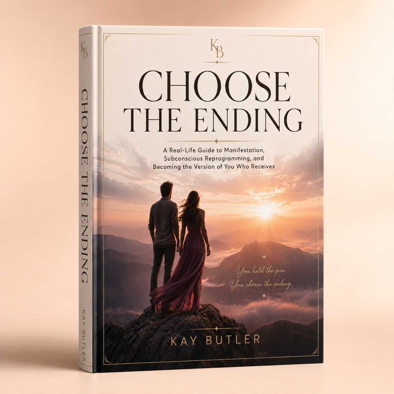 Choose the Ending digital manifestation guide by Kay Butler - 3D TikTok Shop book mockup