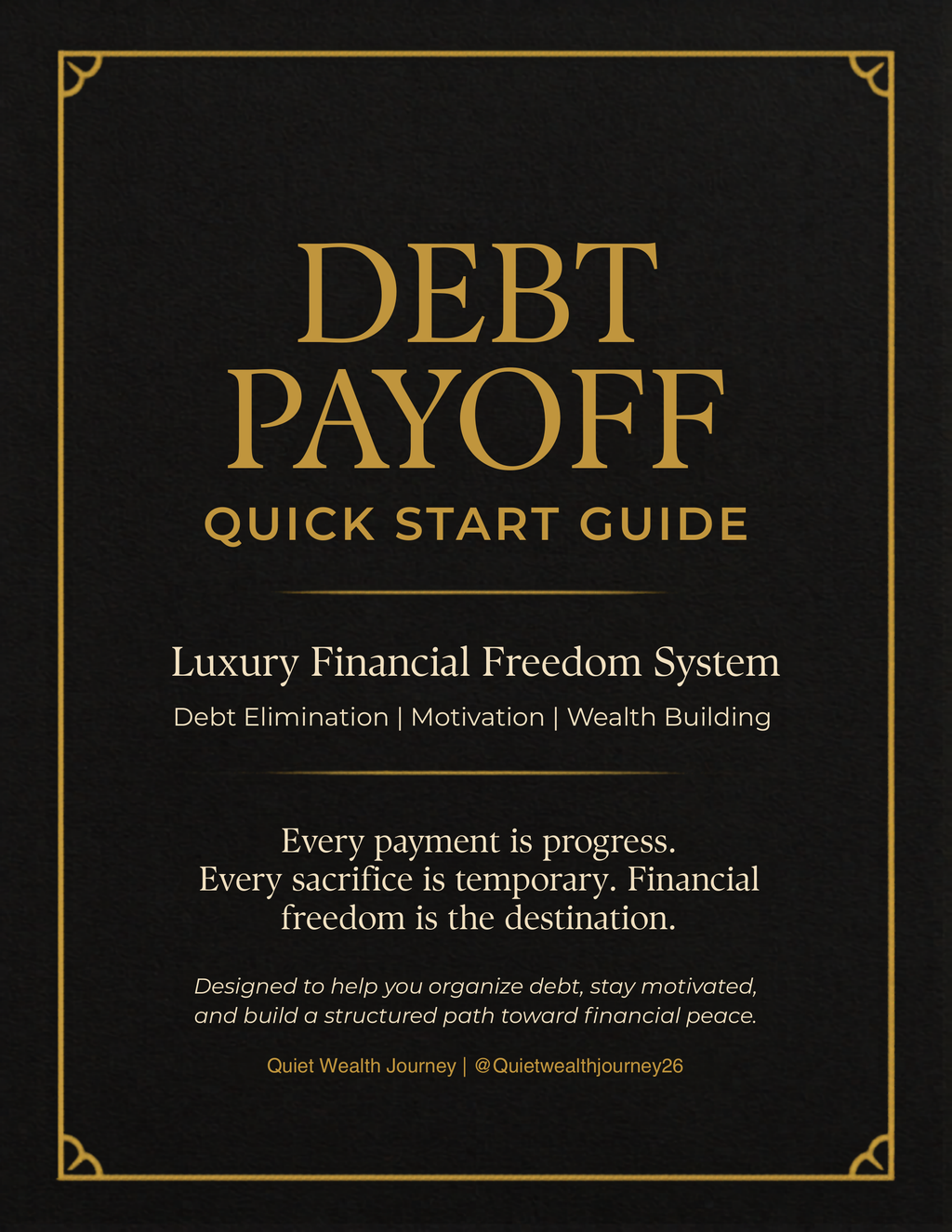 Debt Payoff Quick Start Guide exact ebook cover