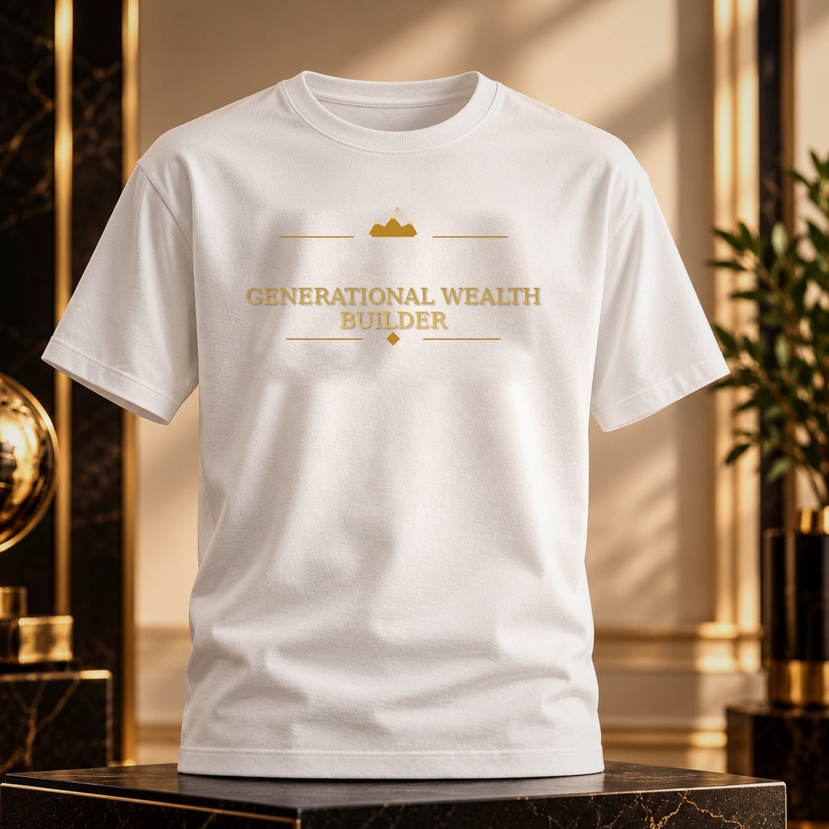 GENERATIONAL WEALTH BUILDER tee — premium luxury alternate view