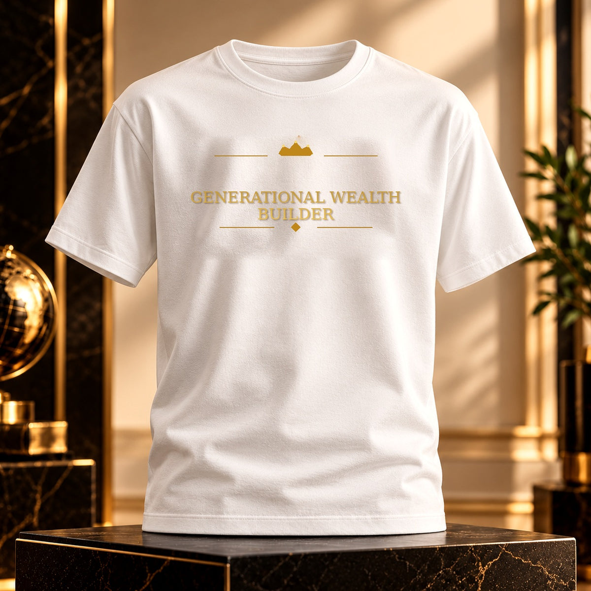 GENERATIONAL WEALTH BUILDER tee — premium luxury lifestyle