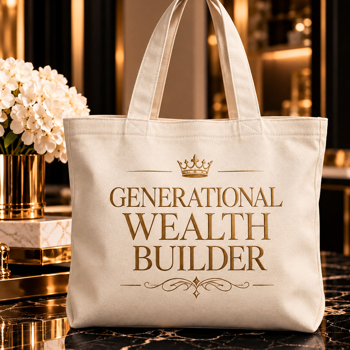 GENERATIONAL WEALTH BUILDER tote — premium luxury alt