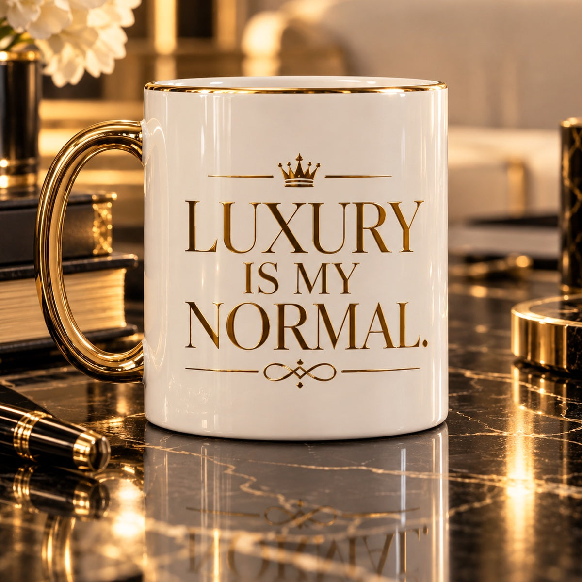 Luxury Is My Normal mug — premium luxury alternate view
