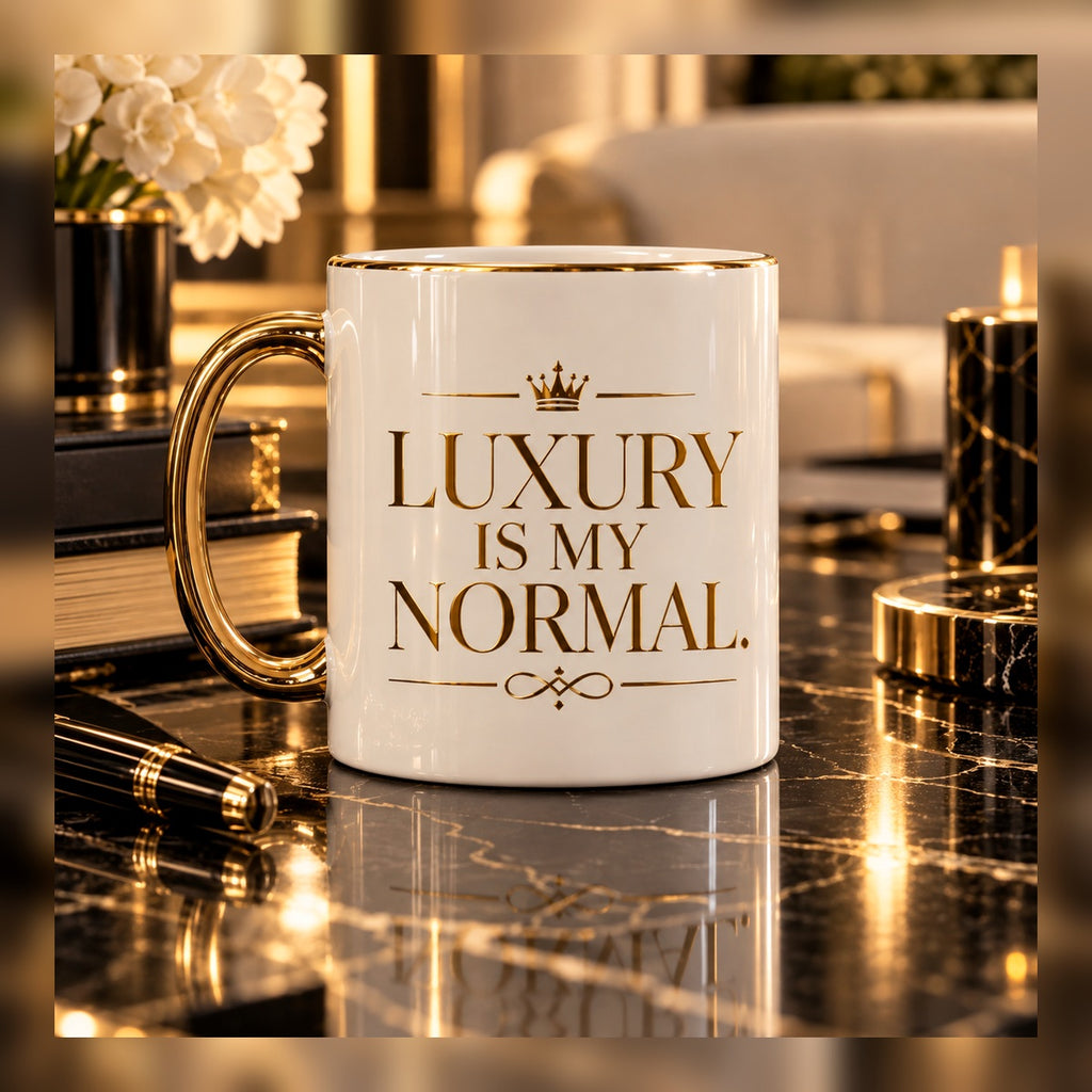 Luxury Is My Normal mug — premium luxury lifestyle