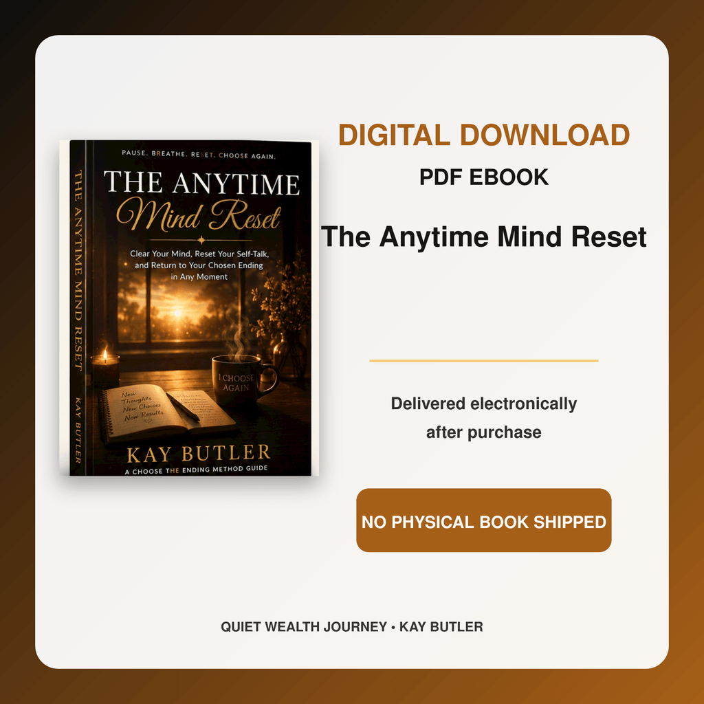 The Anytime Mind Reset by Kay Butler - digital download notice