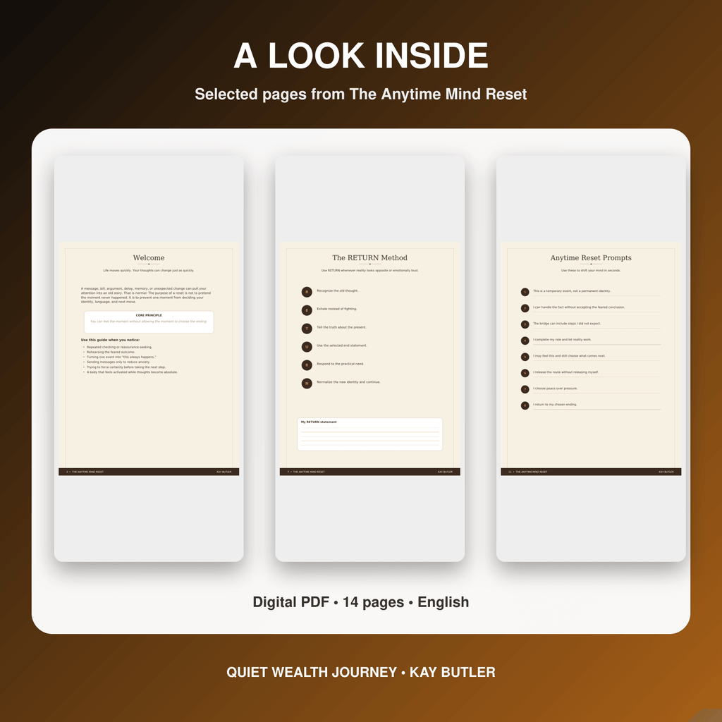 The Anytime Mind Reset by Kay Butler - interior page preview