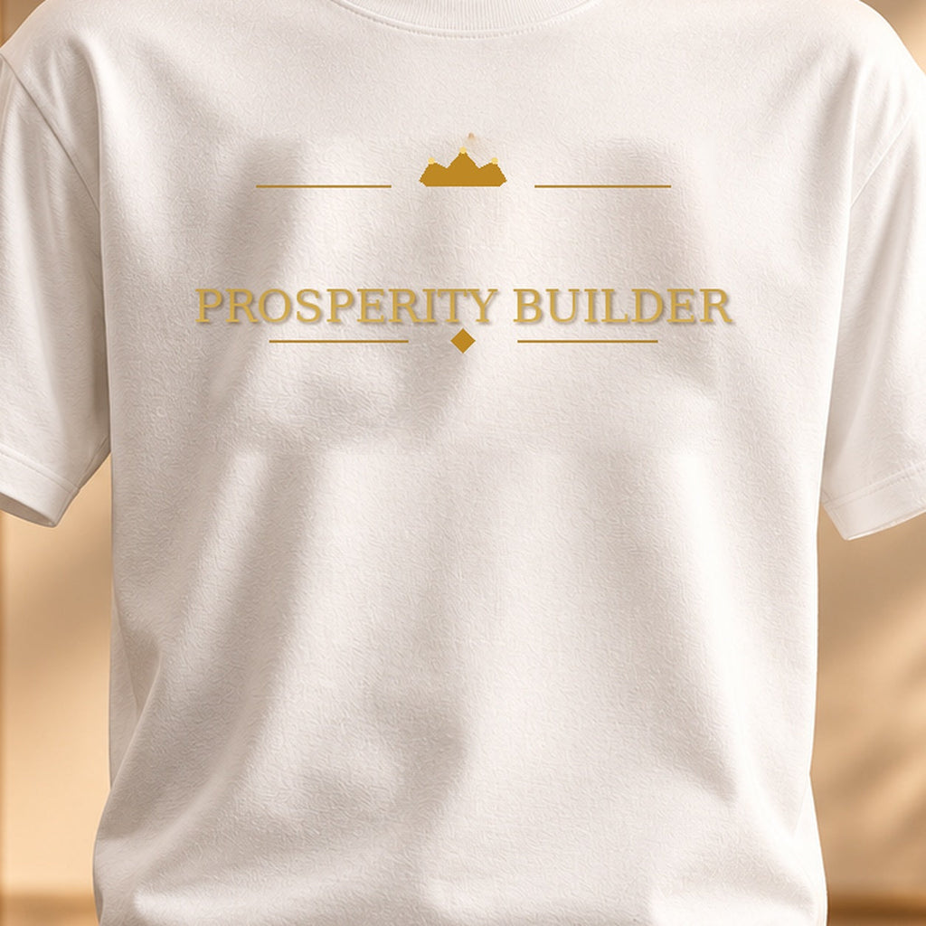 PROSPERITY BUILDER tee — premium luxury design detail