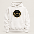Quiet Wealth Journey logo hoodie – front view