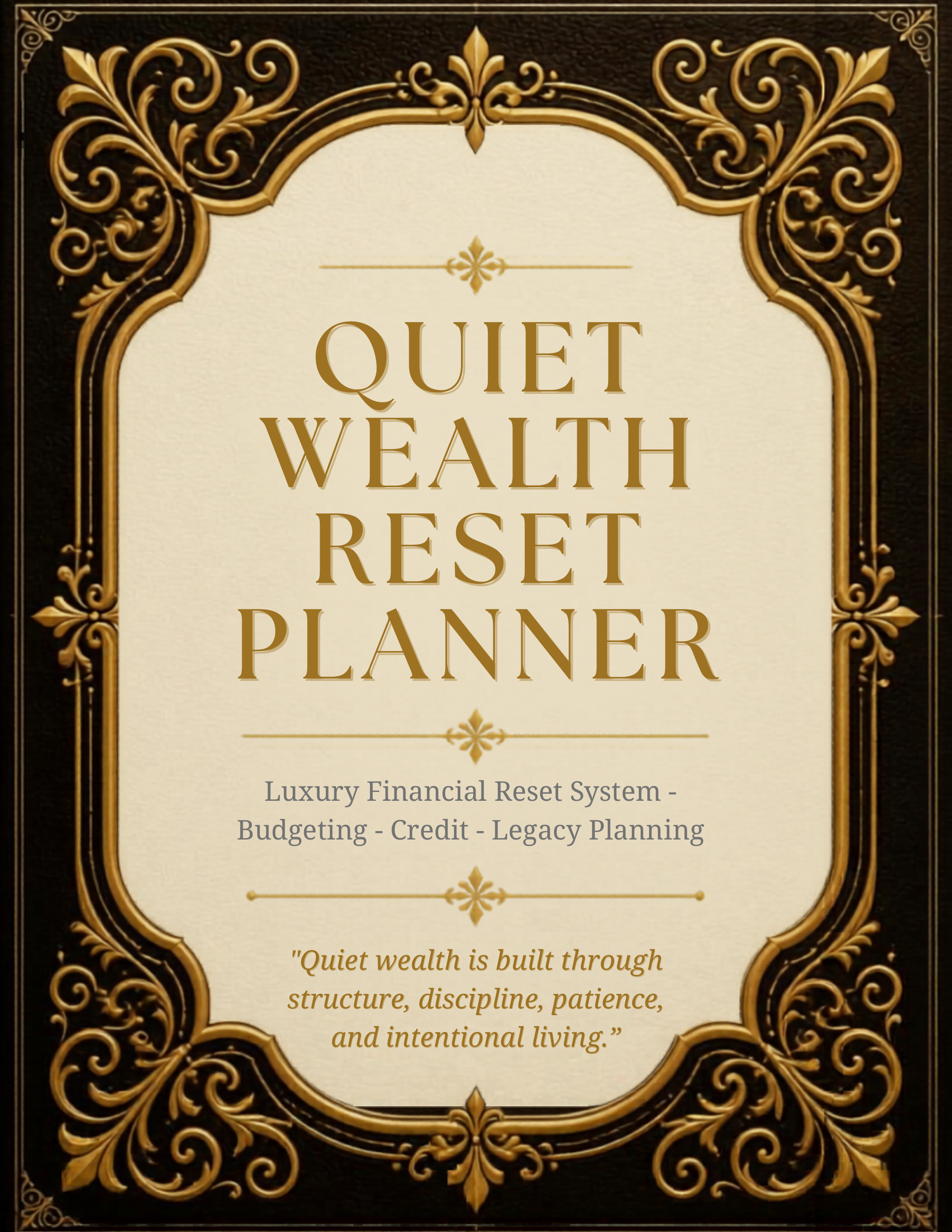Quiet Wealth Reset Planner exact ebook cover