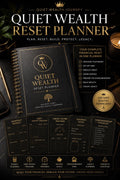 Quiet Wealth Reset Planner premium digital planner mockup