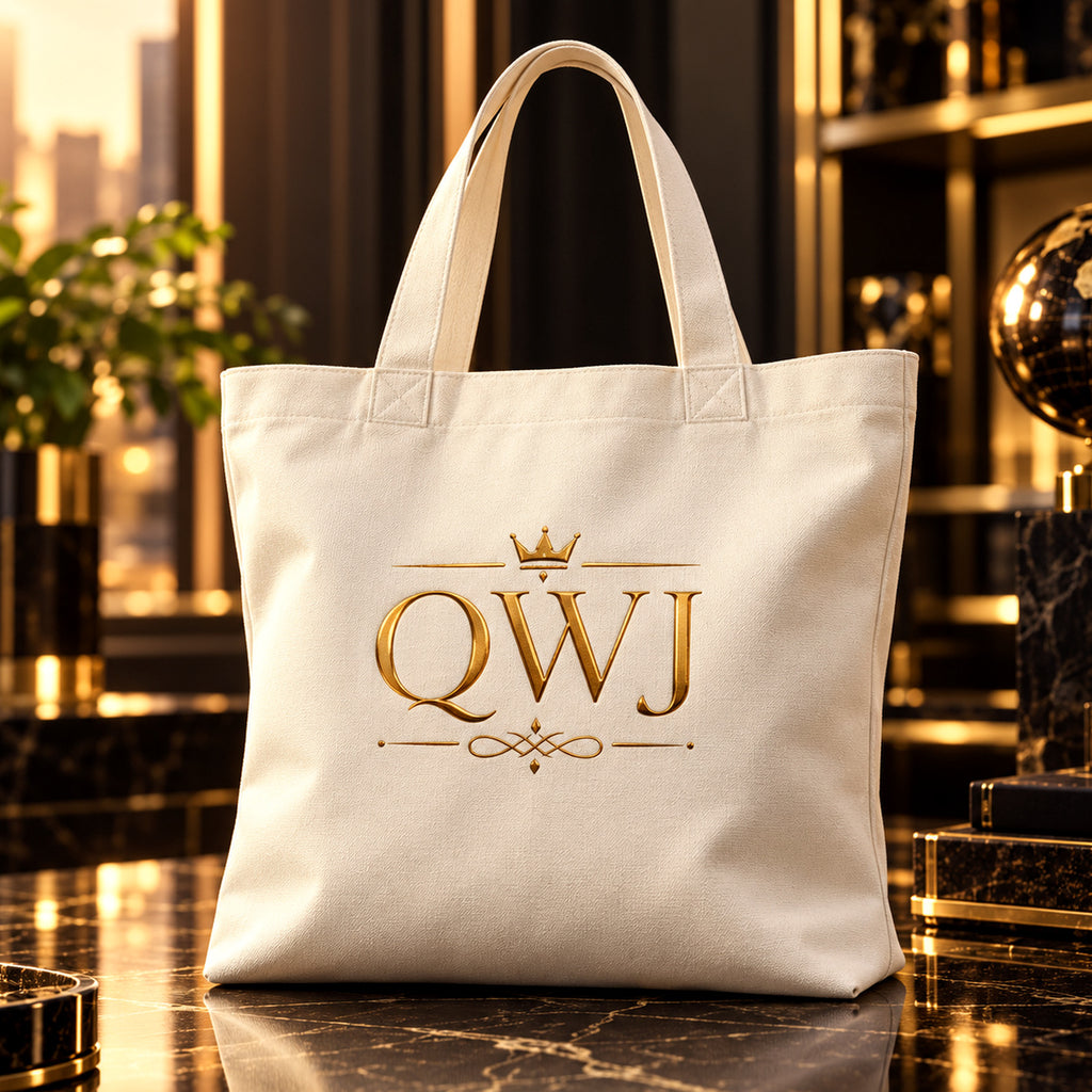 QWJ GOLD MONOGRAM tote — premium luxury lifestyle