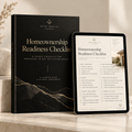 Homeownership Readiness Checklist luxury mockup by Quiet Wealth Journey
