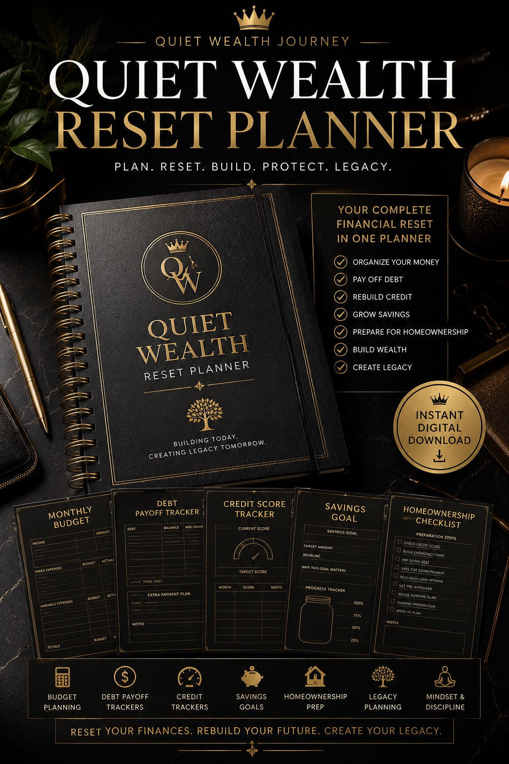 Quiet Wealth Journey professional decorative product image