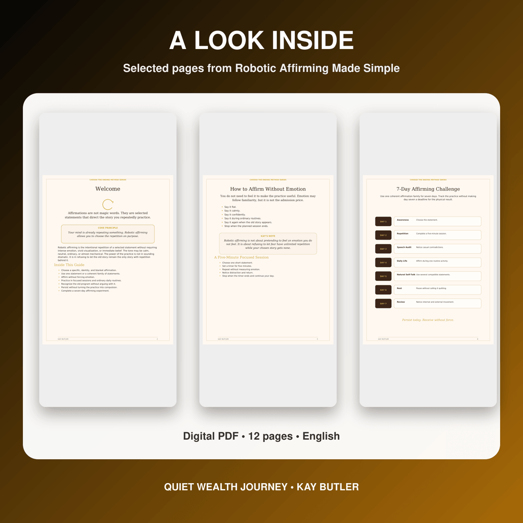 Robotic Affirming Made Simple by Kay Butler - interior page preview