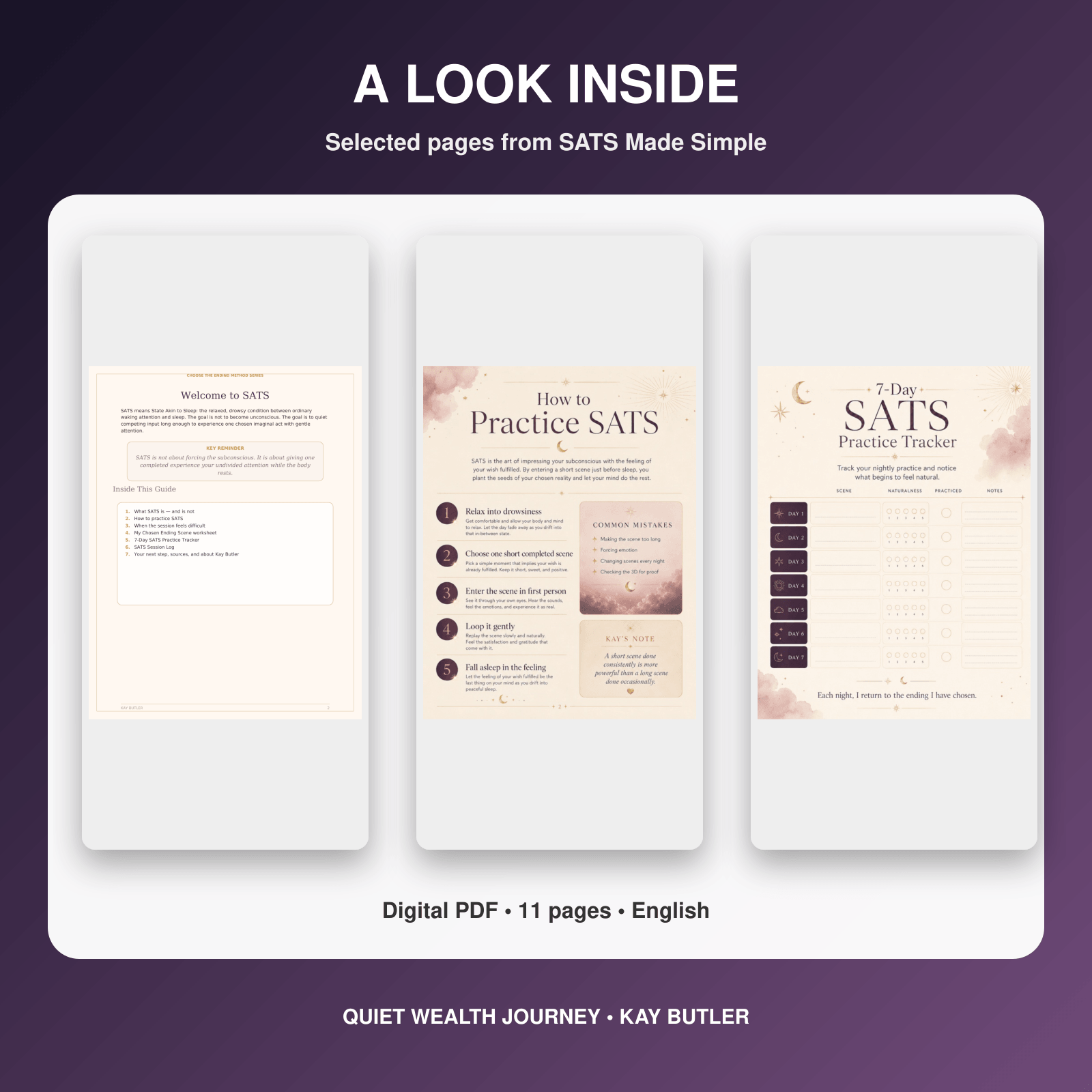SATS Made Simple by Kay Butler - interior page preview