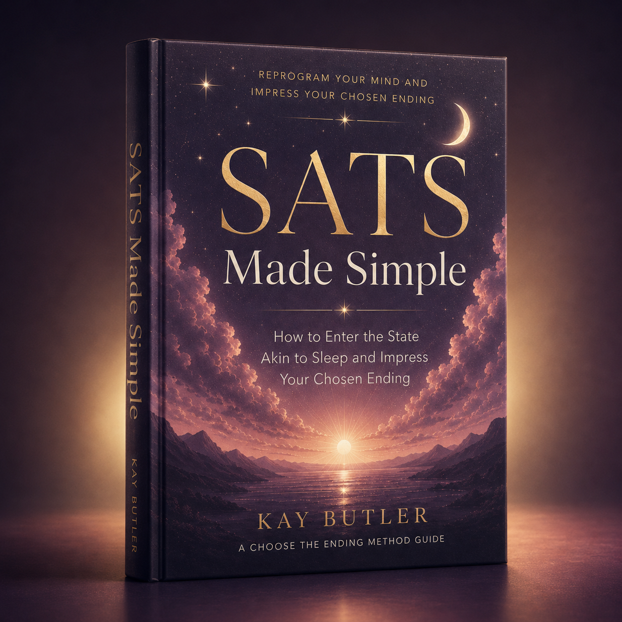 SATS Made Simple digital manifestation guide by Kay Butler - 3D TikTok Shop book mockup
