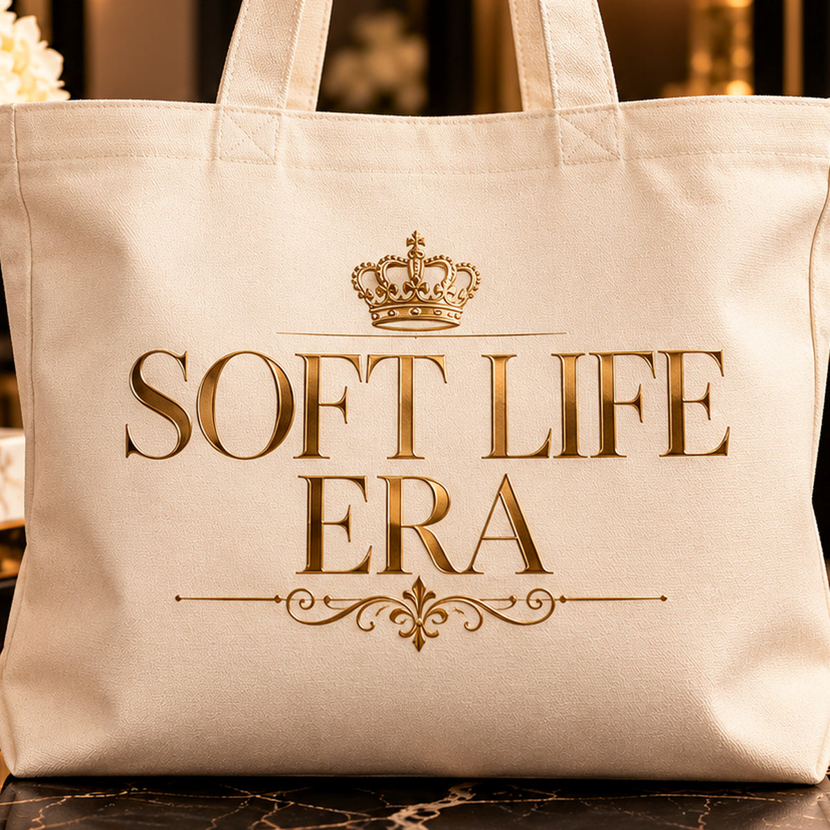 SOFT LIFE ERA tote — premium luxury detail